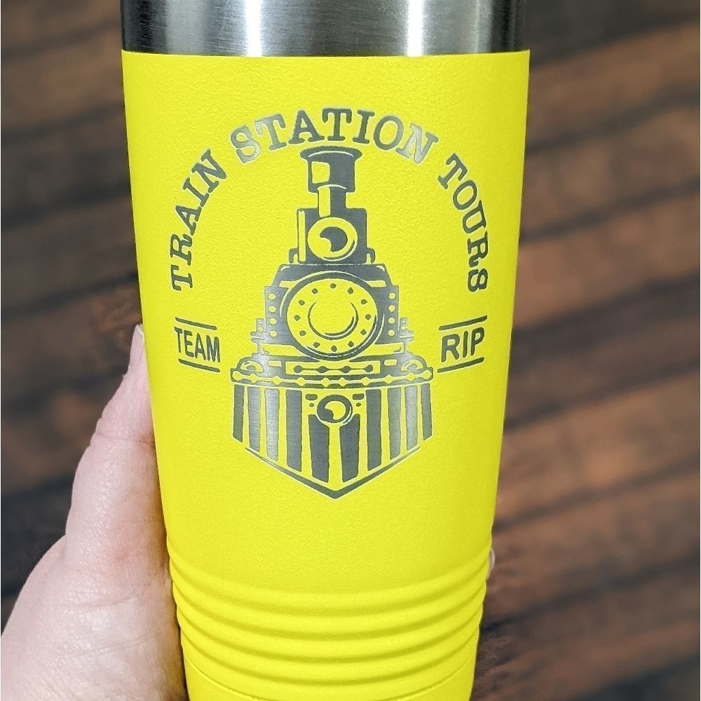 Yellowstone Train Station 20oz Tumbler